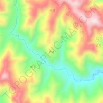 Napan topographic map, elevation, terrain