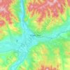 Ulan-Ude topographic map, elevation, terrain