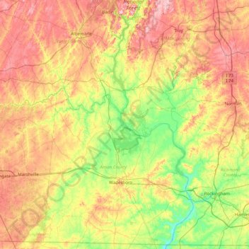 Leak Island topographic map, elevation, terrain