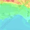 Plage Charron topographic map, elevation, terrain