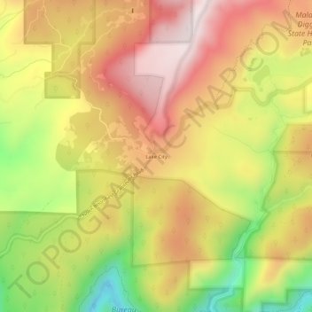 Lake City topographic map, elevation, terrain