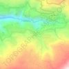 Bqerqacha topographic map, elevation, terrain