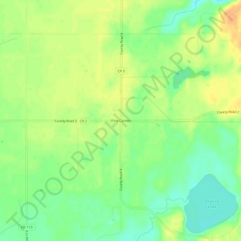 Pine Center topographic map, elevation, terrain