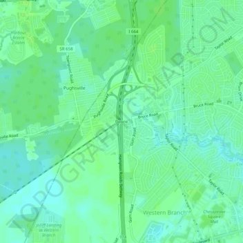 Boone topographic map, elevation, terrain