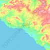 Agrigento topographic map, elevation, terrain