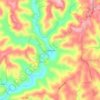 Cooksburg topographic map, elevation, terrain