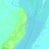 Porto Caiuá topographic map, elevation, terrain