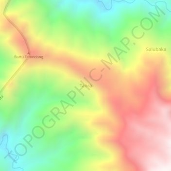Taora topographic map, elevation, terrain