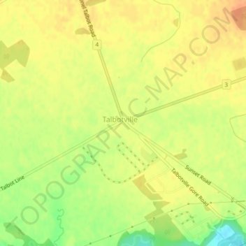 Talbotville Royal topographic map, elevation, terrain