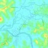 Kindelpitiya topographic map, elevation, terrain