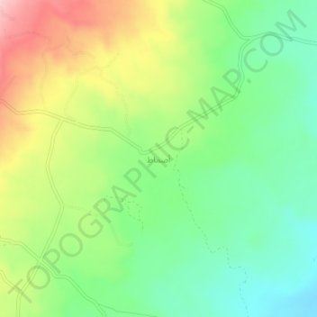 Asmat topographic map, elevation, terrain
