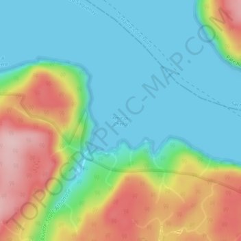 Anse au Cheval topographic map, elevation, terrain