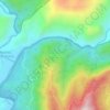 Bau Selatan topographic map, elevation, terrain