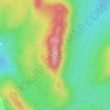 Pinon Peak topographic map, elevation, terrain