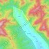 三亩地 topographic map, elevation, terrain