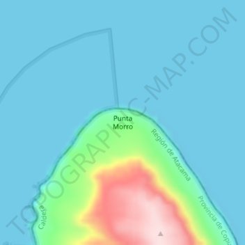 Punta Morro topographic map, elevation, terrain