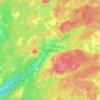 Hyltebruk topographic map, elevation, terrain
