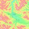 果洛州 topographic map, elevation, terrain