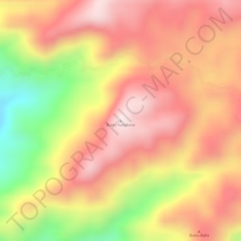 Buttu Rattebote topographic map, elevation, terrain