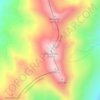 Τζουμέρκα topographic map, elevation, terrain
