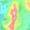 Redoubt Mountain topographic map, elevation, terrain