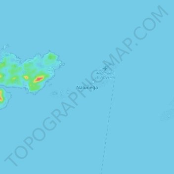 Nalunega topographic map, elevation, terrain