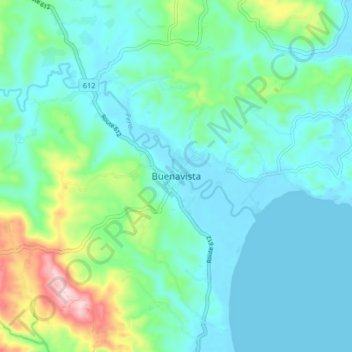 Buenavista topographic map, elevation, terrain