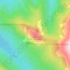 Seven Utes Mountain topographic map, elevation, terrain