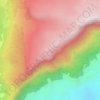 Peña Negra topographic map, elevation, terrain