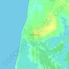 Kafountine topographic map, elevation, terrain