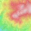 Peninha topographic map, elevation, terrain