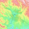 郧西县 topographic map, elevation, terrain