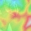 Loon Mountain topographic map, elevation, terrain