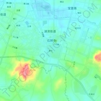曾坑 topographic map, elevation, terrain