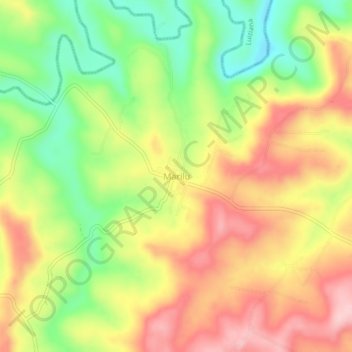 Marilu topographic map, elevation, terrain