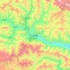 迭部县 topographic map, elevation, terrain