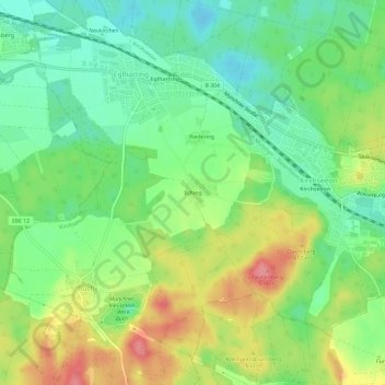 Ilching topographic map, elevation, terrain