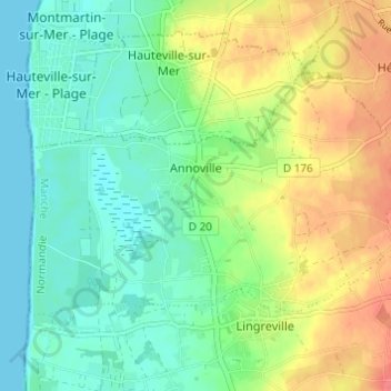 La Croix topographic map, elevation, terrain
