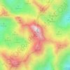 Prokletije topographic map, elevation, terrain