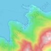 Labadee topographic map, elevation, terrain