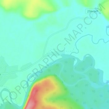 Тунгусы topographic map, elevation, terrain