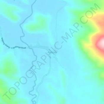 Alayao topographic map, elevation, terrain