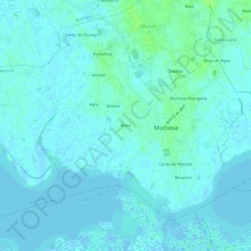 Balsa topographic map, elevation, terrain