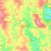 Bromyard topographic map, elevation, terrain