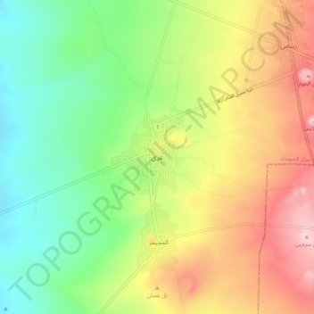 Ura topographic map, elevation, terrain