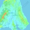 Kampung Pantai topographic map, elevation, terrain