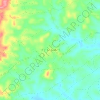 SERI MENANTI topographic map, elevation, terrain