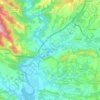 Puente la Reina / Gares topographic map, elevation, terrain