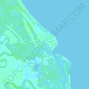 Pawa topographic map, elevation, terrain