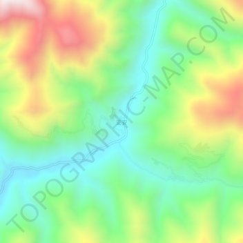 Ya'an topographic map, elevation, terrain